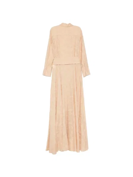 Cu centură rochie maxi Alessandro Legora cu model floral din jacard