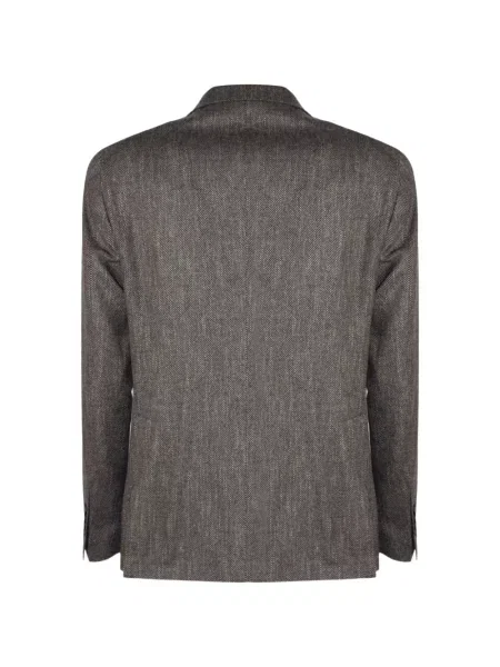 Sacou Tagliatore cu model herringbone maro