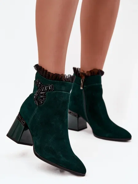 Botine D&a din piele negru