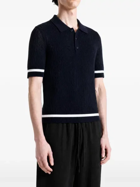 Tricou polo Givenchy cu dungi albastru