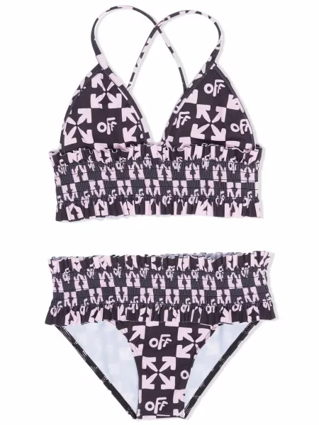 Bikini dziecięce Off-white białe