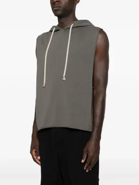 Αμάνικο hoodie Rick Owens Drkshdw γκρι