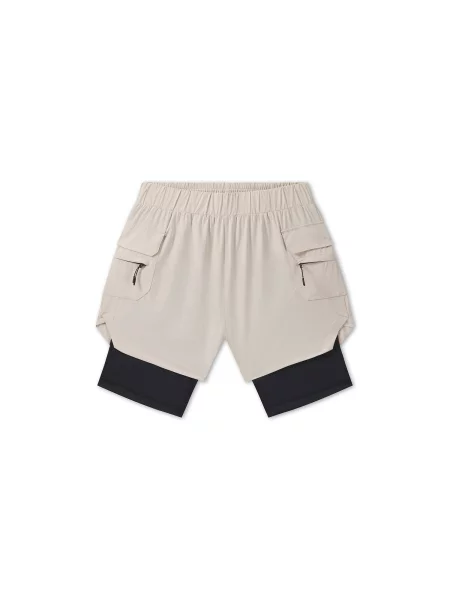 A-Game Pantaloni sport Dual ecru negru