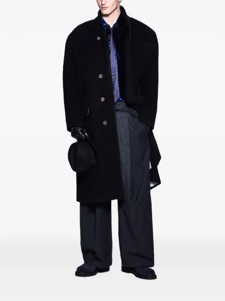 Pantaloni Giorgio Armani de lână gri