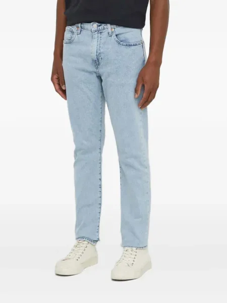 Ретро слаб дънки skinny fit Levi's® с разкъсвания синьо