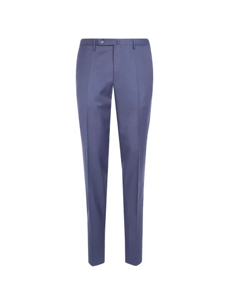 Pantaloni Incotex de lână albastru