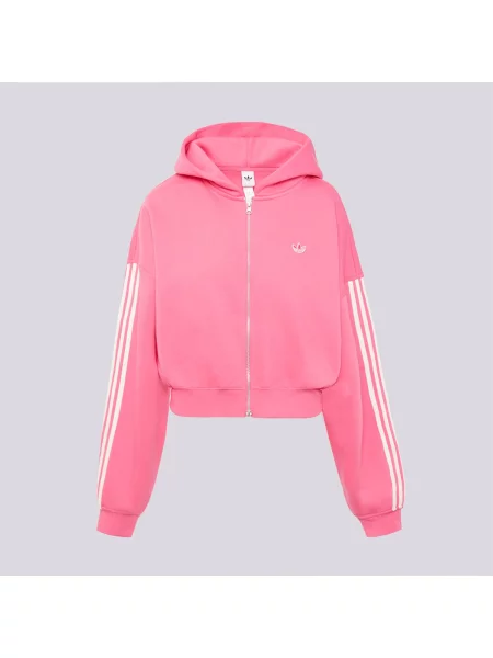 Adidas Bluza Rozpinana Z Kapturem Signature różowa