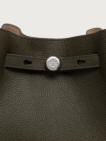 Bőr kézitáska Tory Burch zöld