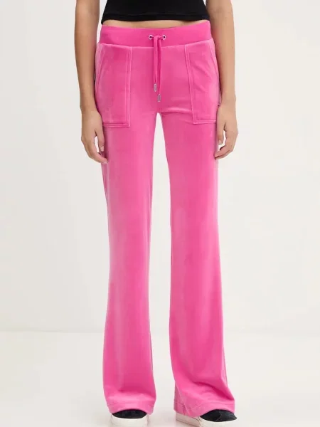 Juicy Couture spodnie dresowe gładkie różowy