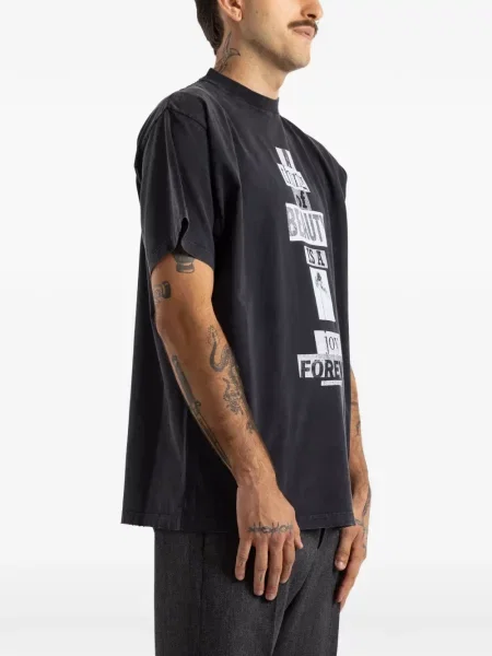 Tricou Balenciaga cu imagine negru