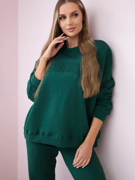 Bluza Kesi ocieplana zielona