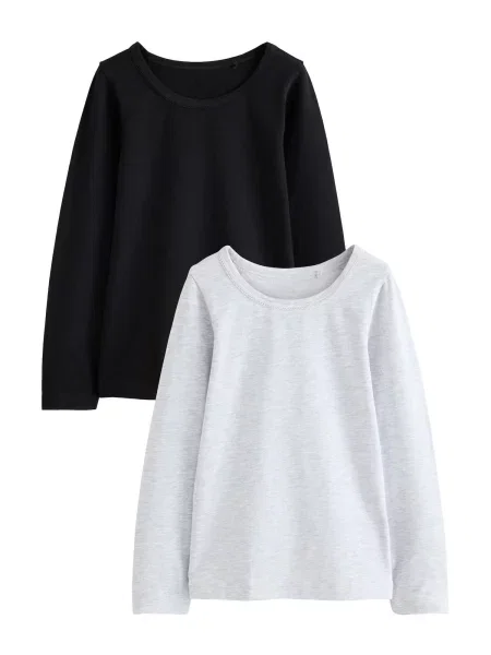 Next Tricou gri deschis negru