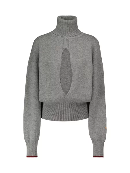 Pulover Victoria Beckham din cașmir gri