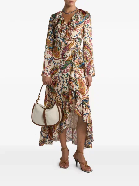 Rochie maxi Etro cu imagine cu model paisley de costum