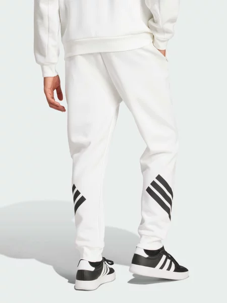 Джоггеры Adidas в полоску белые