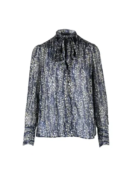 Wielobarwność bluzka Dondup szyfonowa