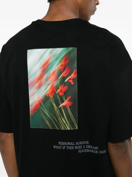Tricou Oamc Peacemaker cu model floral negru