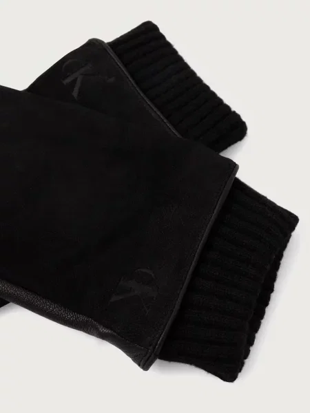 Calvin Klein mănuși pentru bărbați din piele negru