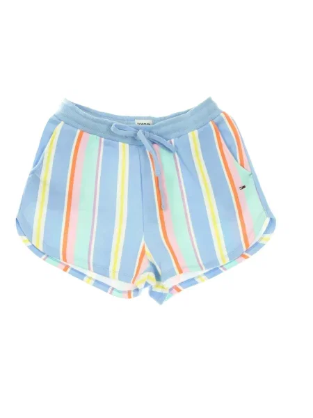 Wielobarwność szorty Tommy Hilfiger w paski niebieskie