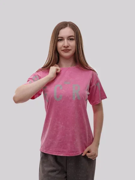 Футболка LUMO віскоза/поліестер рожевий