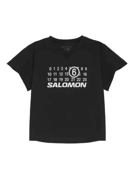Tricou Mm6 Maison Margiela X Salomon cu imagine negru