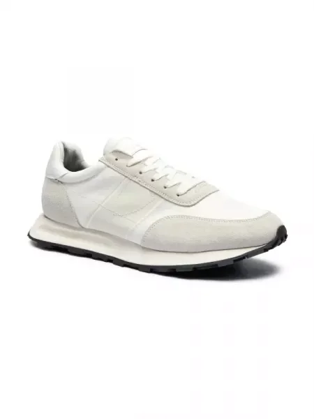 Philippe Model Sneakers Tilu cu adaos de piele bej