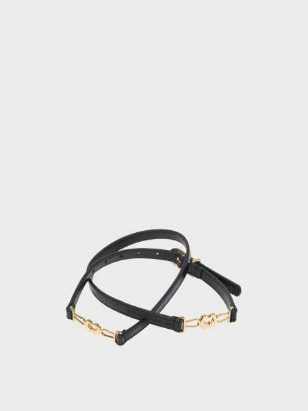 Кожаный ремень Maje черный