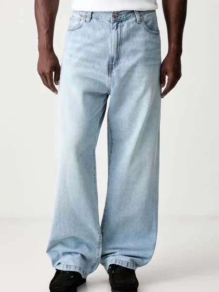 Τζιν Carhartt WIP Landon Pant Blue Heavy Worn Bleached 36 μπλε