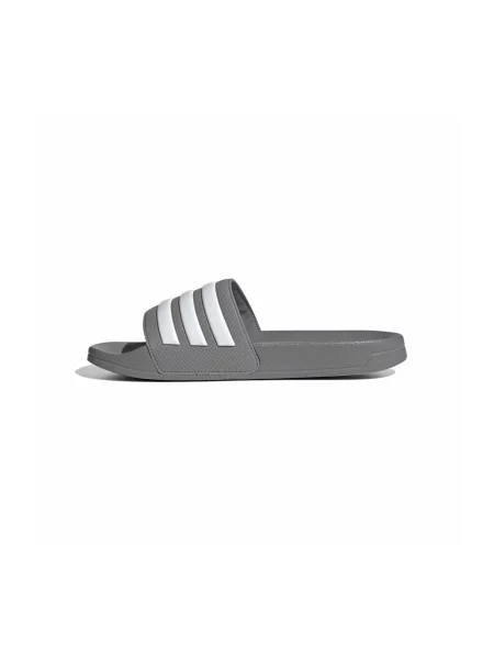 ADIDAS SPORTSWEAR Saboți Adilette gri / alb negru
