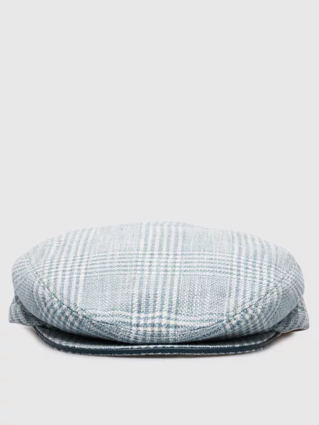 Клетчатая кепка Stefano Ricci зеленая