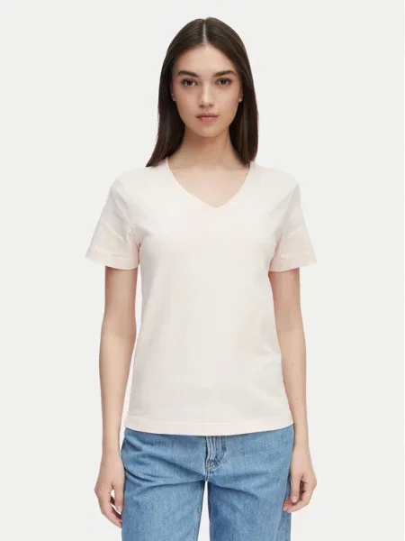 Calvin Klein Jeans T-Shirt Archive Ανοιχτό ροζ