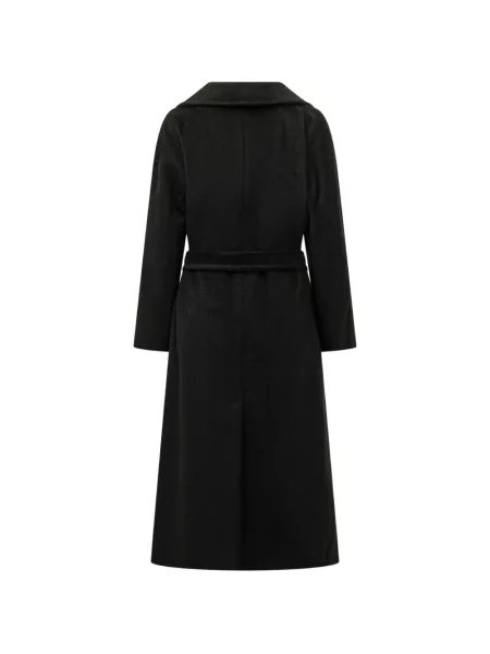 Cu centură palton Weekend Max Mara cu rever negru
