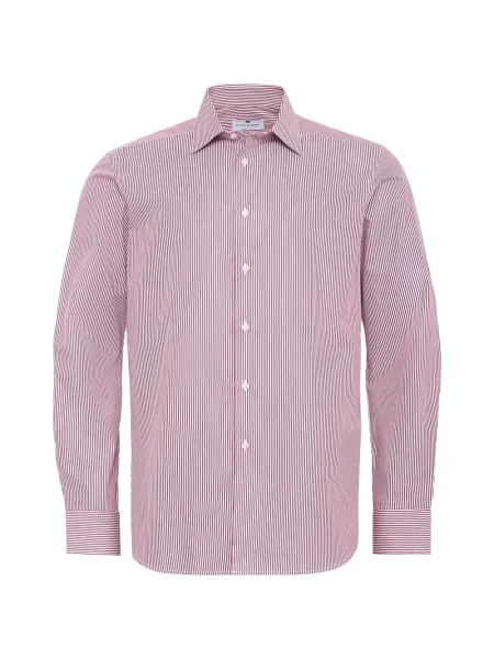Pruhovaná dlouhá košile Loja Das Meias červená