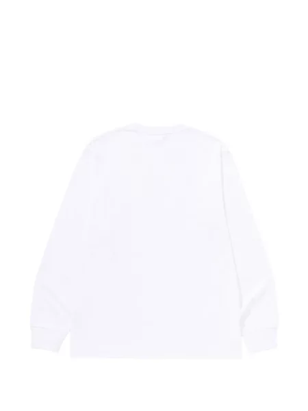 Lung tricou A Bathing Ape® cu imagine alb