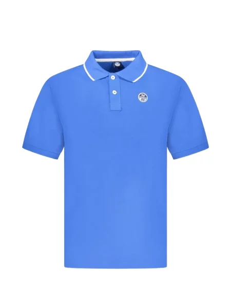 Tricou polo North Sails cu broderie albastru