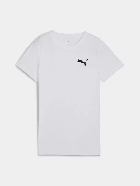 Футболка PUMA Essentials Logo бавовна/перероблена білий