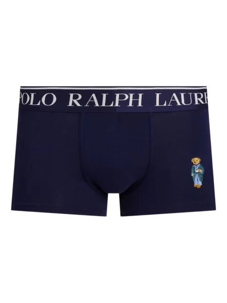 Tricou polo Polo Ralph Lauren cu dungi cu glugă de in albastru