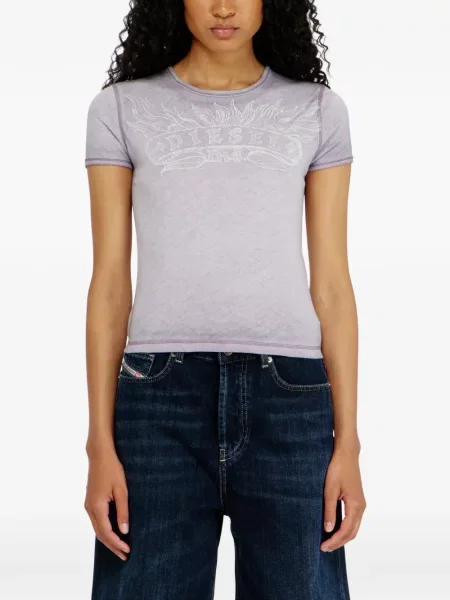 Tricou Diesel cu imagine violet