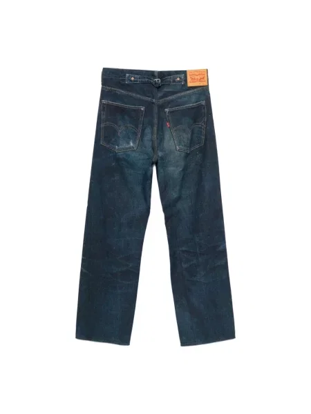 Jeansy straight leg Junya Watanabe niebieskie