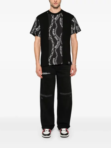 Marškinėliai Versace Jeans Couture juoda