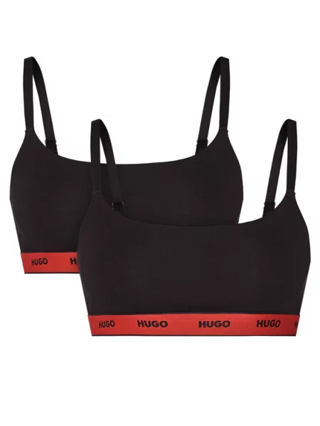 HUGO Комплект топ-бюстгальтерів Twin чорний