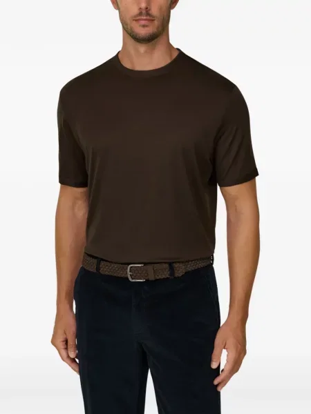 Tricou Boggi Milano de lână maro