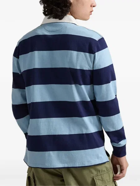 Pulover Polo Ralph Lauren cu dungi de catifea cord maro