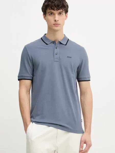 Tricou polo Boss albastru