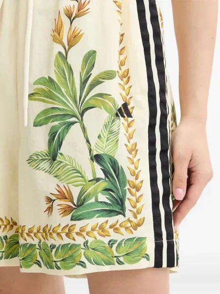 Tenisky Adidas Terrex se síťovinou s potiskem s tropickým vzorem černé