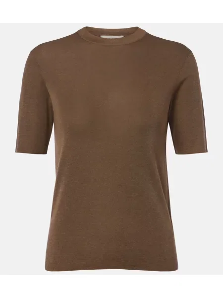 Tricou The Row de mătase maro