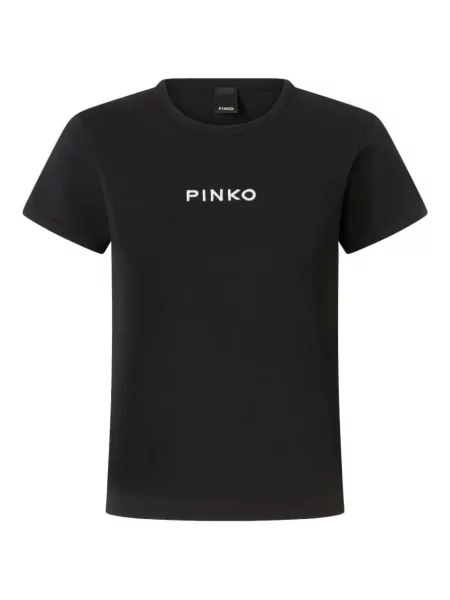Tricou Pinko cu broderie negru
