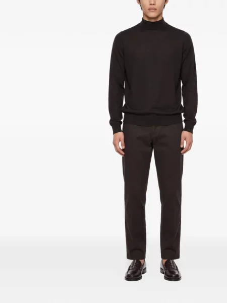 Sweter John Smedley brązowy