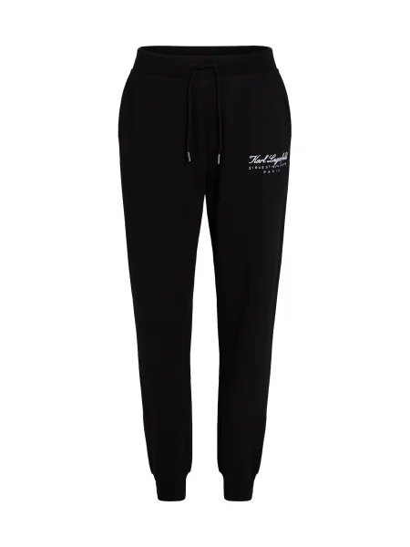 Karl Lagerfeld Pantaloni Hotel / alb negru
