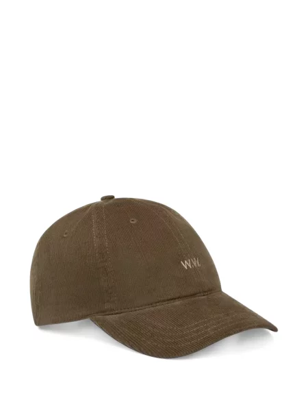 Kordbársony baseball sapka Wood Wood autogrammal barna